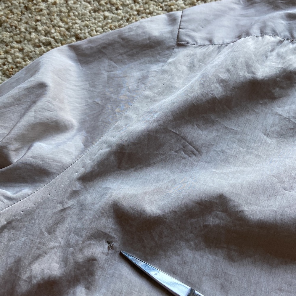 Isaia Napoli Men’s Solid Gray Beige Cotton Dress Shirt NWOT (Imperfect) - Picture 12 of 14